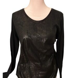 Majestic Women’s Black Long Sleeve Tee . NWT